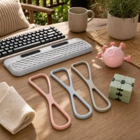 Kézerősítő stresszmentő: ujjerősítő + csuklótámasz + 3 db erősítő szalag + fidget kocka 1