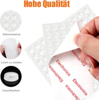 SEPGLITTER 206 db Öntapadós Átlátszó Gumipuffer Szett - Ajtókhoz, Bútorokhoz, Fiókokhoz - Ütközésgátló Zajcsökkentő Védőpárna 4 Méretben 3