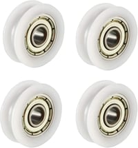 Winwill U-hornyos görgőcsapágy 4db - 6x32x10mm zárt golyóscsapágy bútorokhoz, tolóajtókhoz, sínekhez - nagy teherbírású szénacél 1