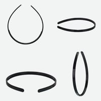 CCLKHY 2 db Hajpánt Műanyag Fogakkal 6mm Széles DIY Fejpánt Szett 4