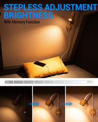SUPAREE 12V LED lámpa lakóautóba, USB-vel, szabályozható, meleg fehér és kék fénnyel 2
