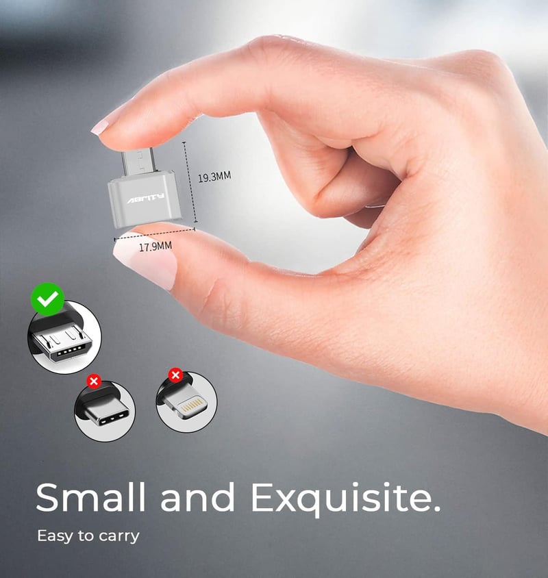 Samsung Galaxy OTG adapter: Micro-USB - USB átalakító, 2 db-os csomag