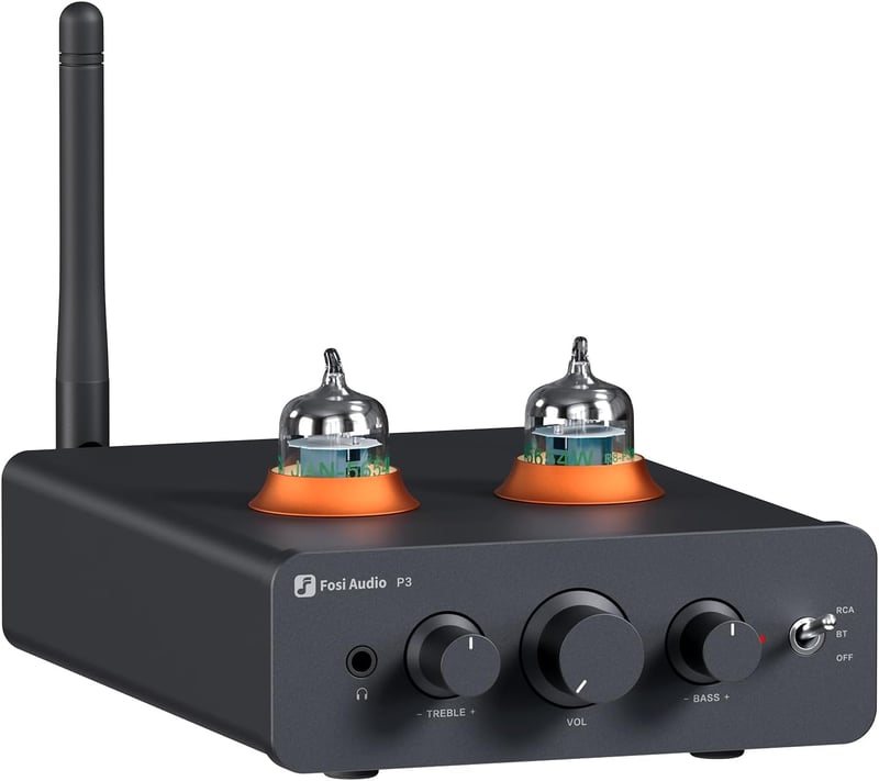 Fosi Audio P3 Hi-Fi csöves előerősítő Bluetooth 5.1-gyel és hangszínszabályzóval