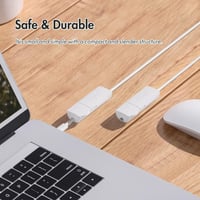Gyerekbiztos USB-töltő védőfedél szett - 4 db fehér univerzális aljzatfedő 3