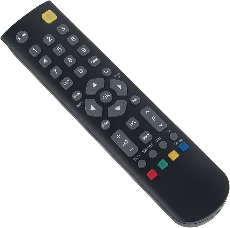 ALLIMITY RC200 Univerzális Távirányító Hannspree TV-khez - Kompatibilis HSG1189 SL40 HSG1187 SK42 SE40 SL32 Modellekkel, 10m Hatótáv