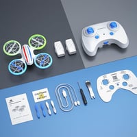 DEERC D23 Mini Drón - Távirányítós Quadcopter 5 LED Móddal, Visszatérés Funkcióval, Magasságtartással, 360° Flip, Védett Propellerekkel és 2 9