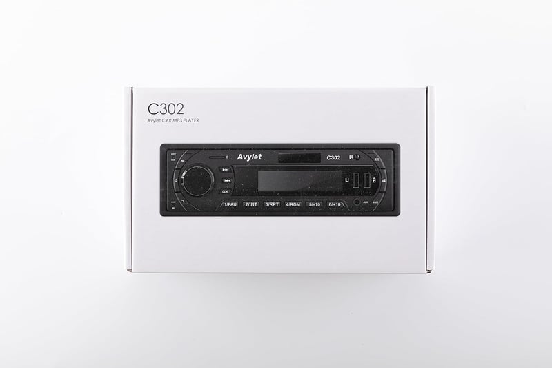 Avylet 1 DIN autórádió Bluetooth kihangosítóval, 7 színű FM/AM, 2 USB, AUX, SD