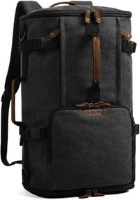 G-FAVOR 40L Utazó Hátizsák Férfiaknak - Kézipoggyász Méretű Laptop Táska 17,3" Notebookhoz, Túrázáshoz, Iskolába, Fekete 1