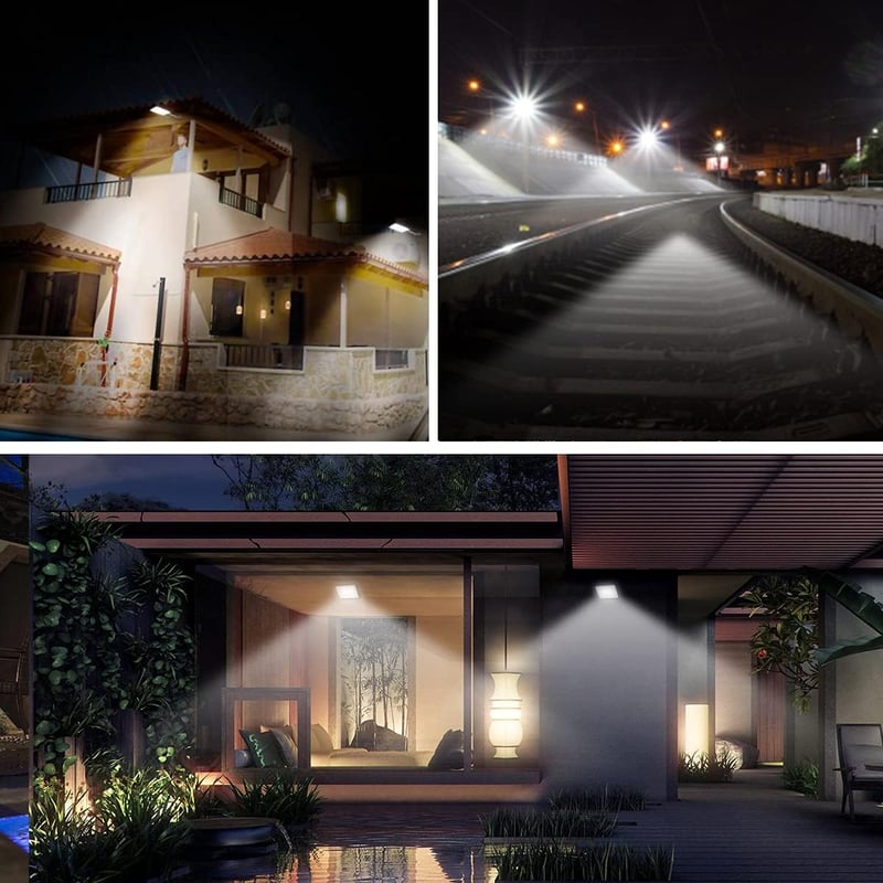 Extrastar LED Kültéri Reflektor 30W - IP65 Vízálló Biztonsági Világítás, 2550lm, 6500K Hideg Fehér, Kertbe, Teraszra (2 db)