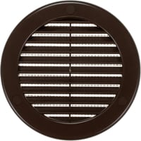 Vent Systems 100 mm Barna Kerek Szellőzőrács Rovarhálóval - Fali és Mennyezeti Szellőzőnyílás Fürdőszobába, Konyhába, Irodába, Garázsba 1