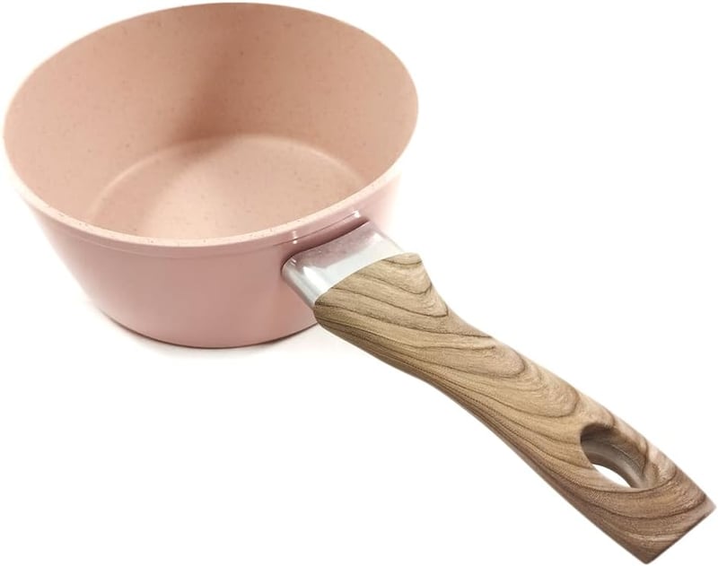 Rumplex Mini Hordozható Palacsinta és Omlett Serpenyő 14cm - Tapadásmentes Alumínium, Indukciós Főzőlappal Kompatibilis, Rózsaszín