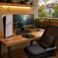 Gamer set: PS5 stojan + podložka + slúchadlá + držiak + 5m LED pás + 2x vankúš 1