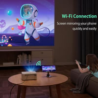 YOTON Y3 WiFi Mini Projektor Full HD 1080P - Hordozható Kivetítő USB/HDMI/AV Csatlakozással iOS/Android Telefonokhoz, PC, PS4/PS5, Xbox Komp 3