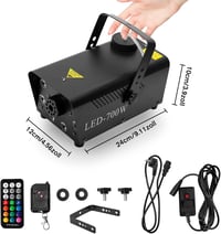 Katomi 700W RGB LED ködgép, 13 színű effekttel, távirányítóval - Partikra, Halloween-re 6