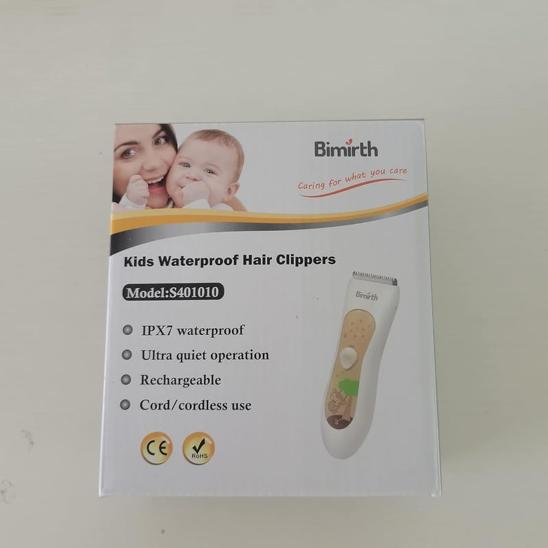 Bimirth Gyerekbarát Vezeték Nélküli Hajvágó - Csendes, Vízálló, USB Töltős, 3 Fésűvel
