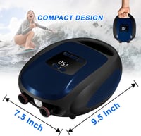 Ruitx Elektromos SUP Pumpa 20PSI - 12V Autós Nagynyomású Levegőpumpa Automata Kikapcsolással Kajakokhoz, Matracokhoz, Vízi Sportokhoz - blue, / 7