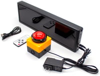 Toplionace Verseny Időzítő - 6 Digites LED Kijelző, Visszaszámláló Stopper, Hangos Edzés Időmérő Távirányítóval 7
