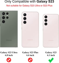 Samsung Galaxy S23 5G átlátszó védőtok, kemény hátlappal és puha kerettel 2