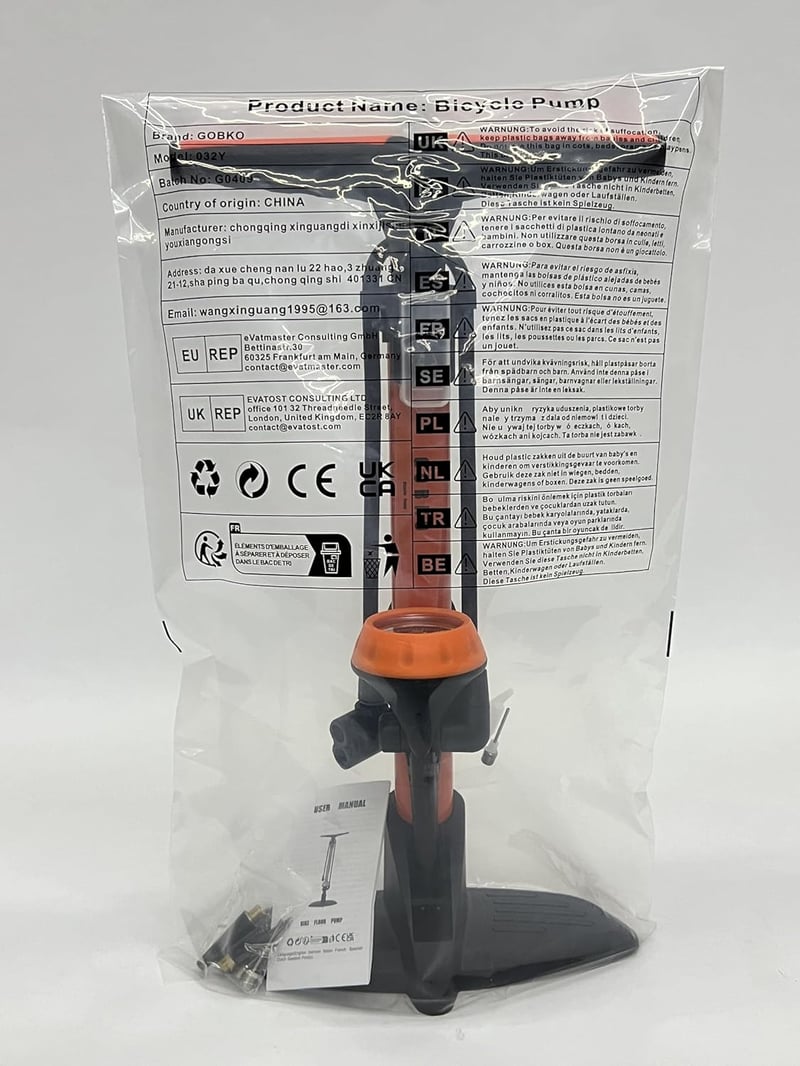 Kerékpár Állópumpa 160 PSI - Presta és Schrader Szelepekhez, Labdákhoz is