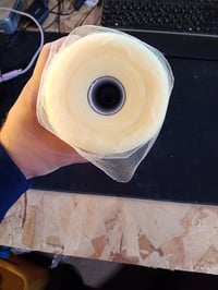 EUBSWA Tüll Tekercs Világossárga 30 cm x 92 m, Tüllszalag Esküvői — valószínűleg megvágott tülltekercs nélkül (állapot: lásd a 2. képet) 3