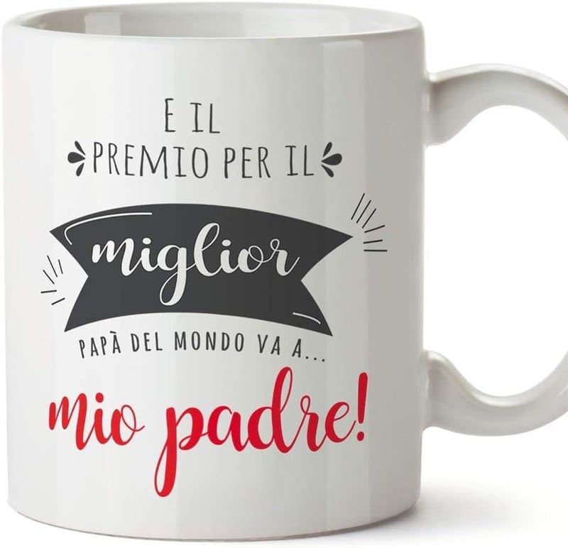 MUGFFINS Apák Napi Bögre "A Világ Legjobb Apja" Felirattal, 350 ml