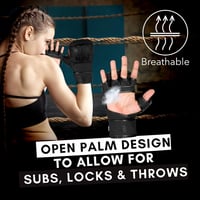BEAST RAGE MMA Kesztyű Állítható Csuklótámasszal - Nyitott Tenyerű Harcművészeti Kesztyű Muay Thai, Ketrecharc, Taekwondo és Kickbox Edzések 7
