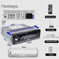 Hengweili 1 DIN autórádió CD/DVD lejátszóval, Bluetooth-szal, RDS-sel és USB-vel 7