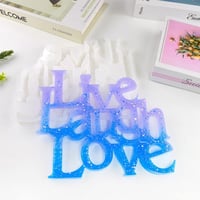 Live Laugh Love Szilikon Öntőforma Kristálybetűkhöz - DIY Fali Dekoráció 7
