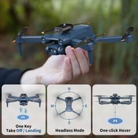 FAKJANK F407 Drón 4K Kamerával - 360° Akadályérzékelés, WiFi FPV Átvitel, Optikai Pozícionálás, Kezdőknek, 2 Akkumulátorral, Kék 4
