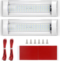 Suparee 12V-os LED lámpa, 6000K fehér, kapcsolóval - lakóautóba, hajóba, teherautóba (2db) 1