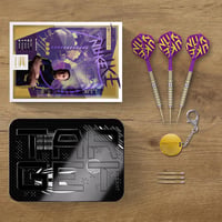 Target Darts Luke Littler Gen 1 Prodigy 90% Tungsten Darts Nyíl Készlet 22G - Arany Acél Hegyekkel, K-Flex Szárnyakkal, Swiss Point Technoló 6