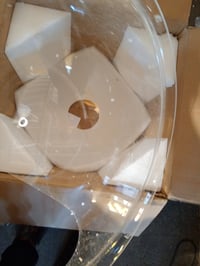 Priehľadný akrylový ochranný kryt na stroj na cukrovú vatu VEVOR pre 52 cm nádobu so spodnou drážkou na oslavy a do prevádzok 3