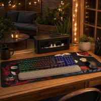 Pachet Upgrade Gaming: Tastatură RGB + 120 LED-uri + Mousepad XXL + Cutie cabluri + Suport încheietură 1