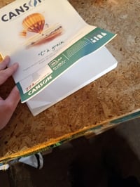 Bloc de desen Canson C à Grain A4 224g/m² Alb Natural, granulație fină, 30 coli — foi șifonate la colț (stare: vezi a 2-a poză) 3
