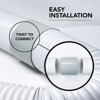 Sunshine smile 150 mm Légkondi Kipufogócső Adapter - Alumínium Klíma Csatlakozó Szellőzőcső Toldó Elem Jó Szigeteléssel, 5 Bar Nyomásig 4