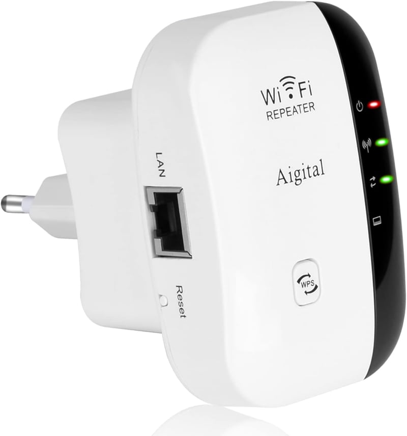 TP-Link 300Mbps WiFi jelerősítő repeater, Ethernet porttal és WPS gombbal