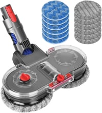 DrRobor Elektromos Felmosó Adapter Dyson V15 V11 V10 V8 V7 Porszívókhoz - Víztartályos Feltét 12 Mosható Mopfejjel 1