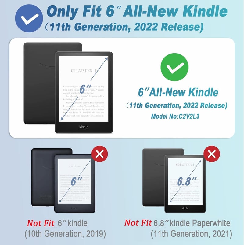 Kindle 11 Védőtok - Ultravékony Kókuszfa Mintás (2022)