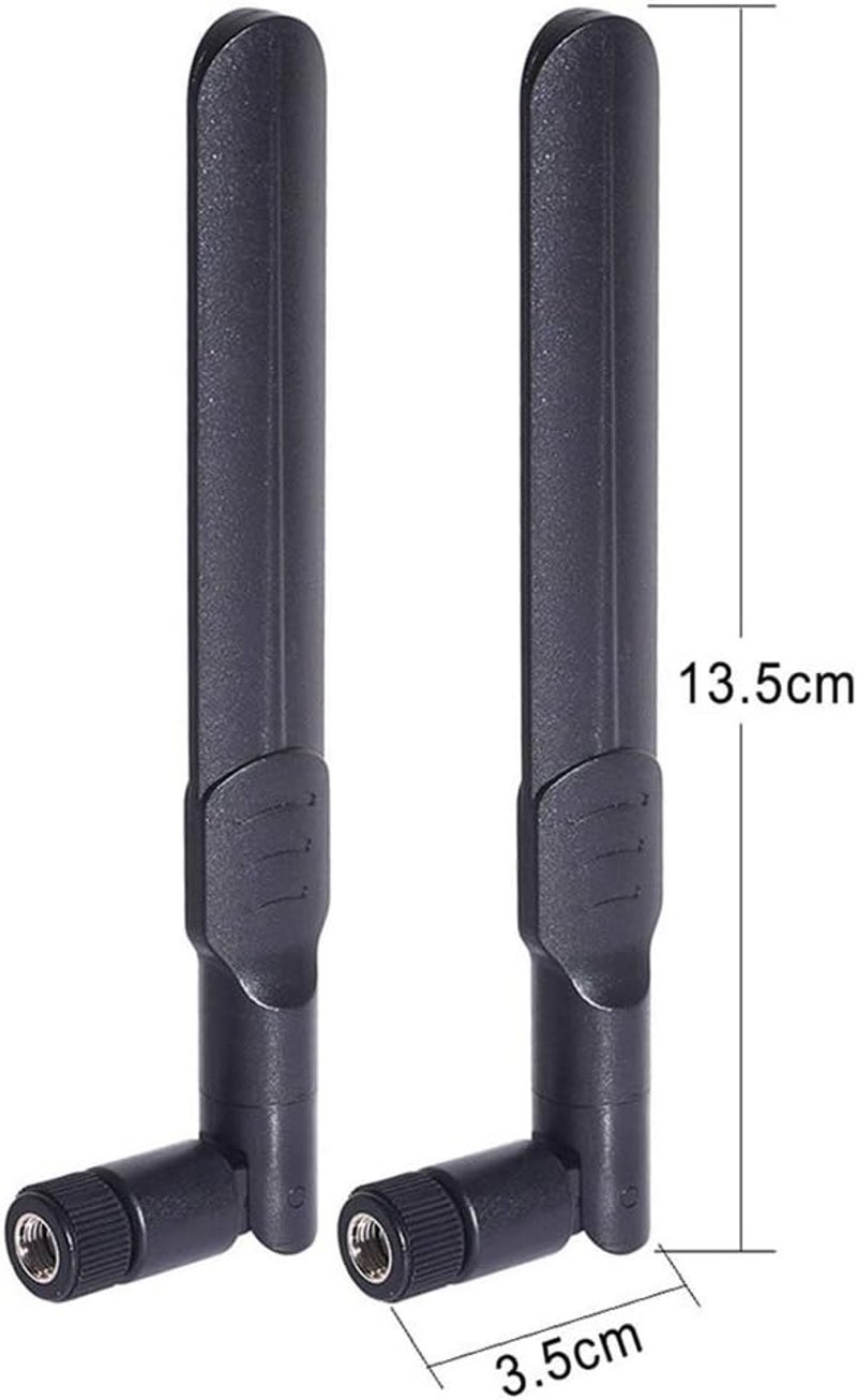 Bingfu 8dBi RP-SMA WiFi Antenna 2.4/5/5.8GHz + 15cm IPEX U.FL Kábel - Intel Fenvi HP Dell Mini PCI Express Hálózati Kártyákhoz - 2db