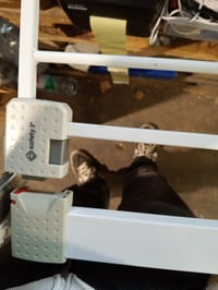 Poartă de siguranță Safety 1st SecureTech, fără găurire, albă - 73-80 cm (poartă de bază — lipsesc 4 inserții de fixare (stare: vezi a 2-a imagine) 3