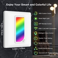 MoKo WiFi RGB Dimmer Okoskapcsoló 3db, Alexa/Google/Siri Kompatibilis 2