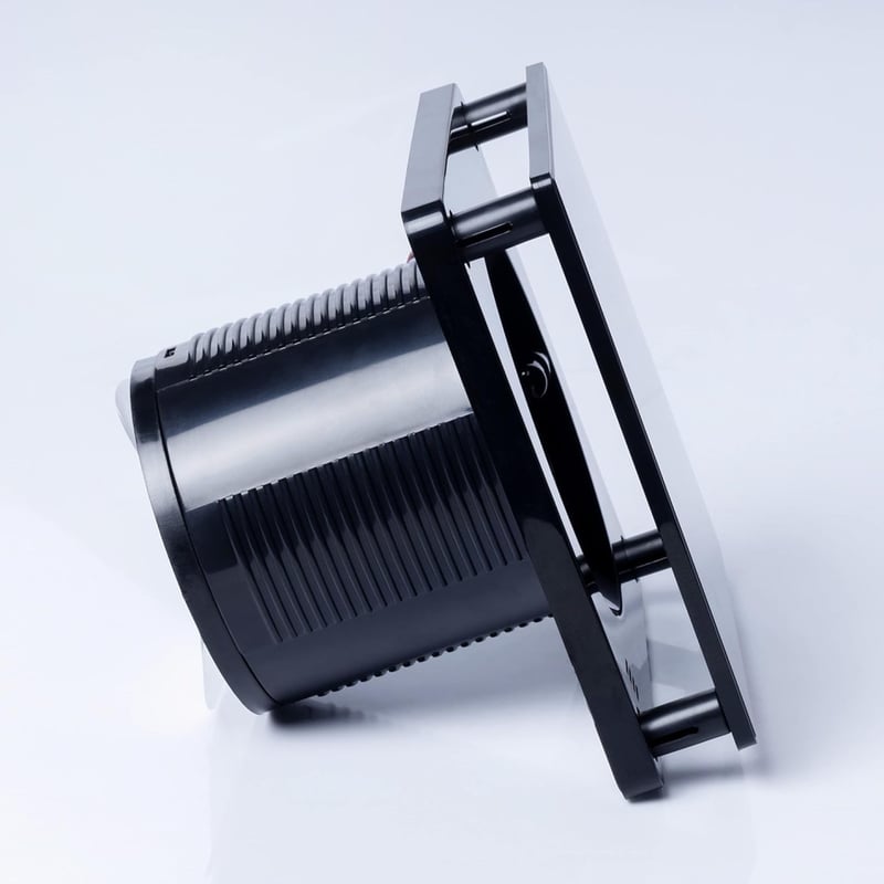 STERR Nero 100 mm-es halk fürdőszobai ventilátor - Erős légkivezető