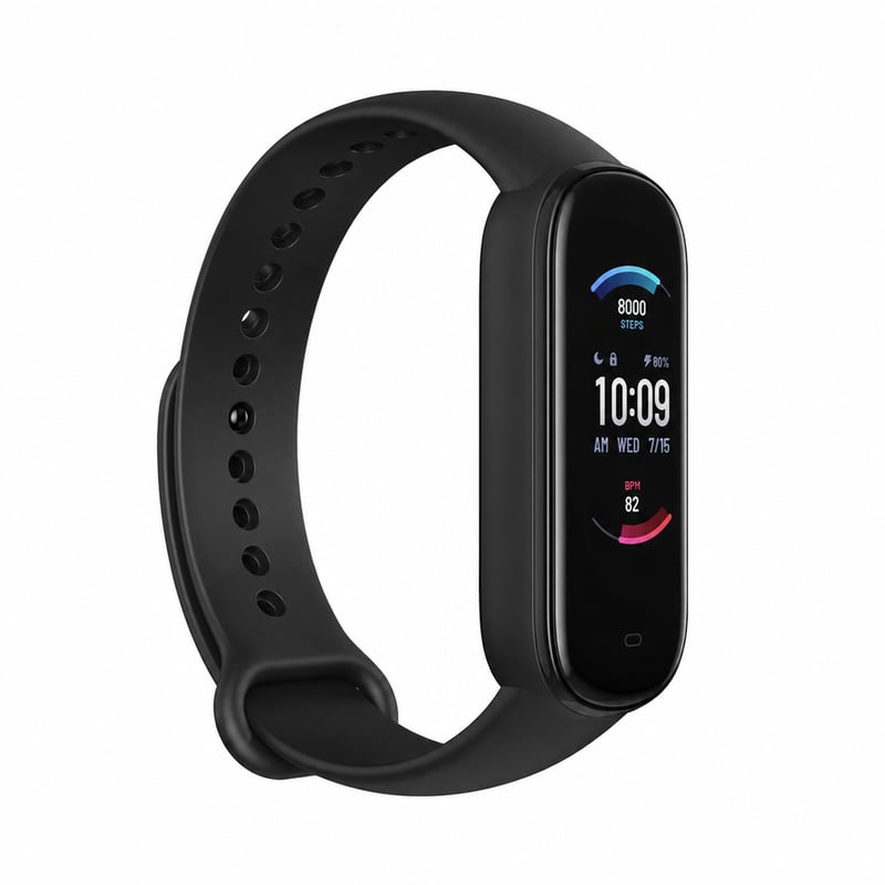 Amazfit Band 5 pametna narukvica - crna — bez kabela za punjenje (stanje: vidi 2. sliku)