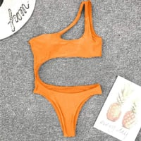 Ducomi Joy Monovállú Push Up Bikini Fürdőruha Brazil Alsóval, M-es 5