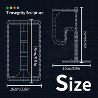 Millionspring Anti Gravitációs Építőkészlet - 56 Darabos Tensegrity Szobor Készlet, Fizikai Egyensúly Játék, Kreatív Fejlesztő Építőelemek G 5