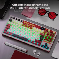 Tastatură Mecanică de Gaming RK ROYAL KLUDGE M87 - 75% TKL, Wireless, cu Ecran, Două Butoane, RGB, 7500 mAh, Hot-Swap Linear Crea 10