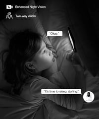 GALAYOU 2K Beltéri Biztonsági Kamera - Bébiőr, Kisállat Figyelő, WiFi Kamera 360° Látószöggel, Kétirányú Hanggal, Alexa és Google Home Kompa 6