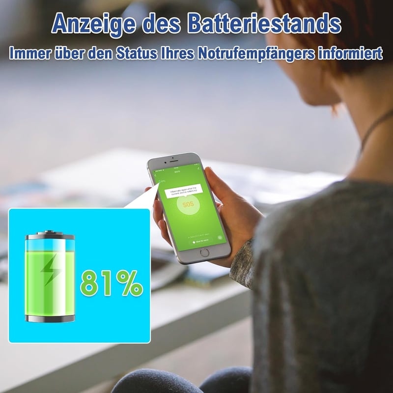DAYTECH WiFi SOS Gomb Időseknek - Tuya Okos Vészjelző Rendszer