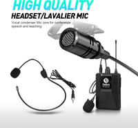 D Debra Audio AU800 Pro UHF 8 Csatornás Vezeték Nélküli Mikrofon Rendszer, 8 Testmikrofonnal, Fém Vevőegységgel - Karaoke, Rendezvény, Egyhá 6