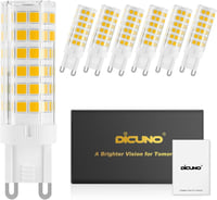 DiCUNO G9 LED izzó, 6db, 450lm, meleg fehér, energiatakarékos 1